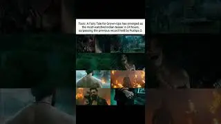 Toxic:A Fairy Tale for Grown-Ups has become the most-watched Indian teaser in 24 hours beats puspa2🔥