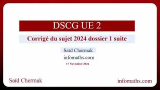 DSCG UE 2  FINANCE. ÉVALUATION PAR LA  MÉTHODE DES MULTIPLES. CORRIGÉ 2024 DOSSIER 1