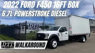 2022 Ford F450 16' Box Truck, 6.7L Power Stroke Engine