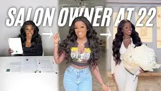 I Opened My Own Shop Front Salon At 22 Years Old | Azariel Parlour