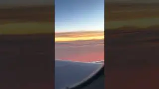 One of the best views from airplane i ever had! #airplaneviews #mountains #clouds #sky #sunrise