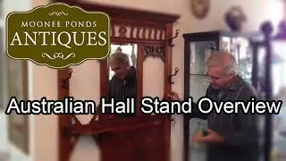 Australian Oak Hall Stand - Moonee Ponds Antiques