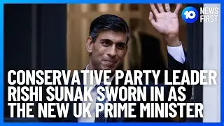 Rishi Sunak As The UK's Third PM In Three Months  | 10 News First