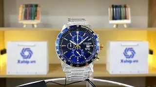 Xship.vn: Highlights | Citizen Chronograph Quartz Blue Dial Men Watch AN3684-59L