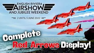 Complete Red Arrows Jubilee Display! | English Riviera Airshow 2022 | Sat 4th June