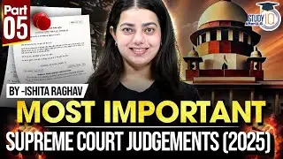 IMPORTANT SUPREME COURT JUDGEMENTS FOR LAW EXAMS  | PART 5 | BY ISHITA MA&rsquo;&rsquo;AM