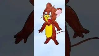 Jerry Mouse Drawing 🎨🐭 #youtubeshorts #artshorts #artwork #jerry #cute #shorts