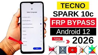 TECNO SPARK 10C (Kl5k) GOOGLE/FRP BYPASS 2026 | Fix - Palm Store Not Opening | Apps Not Open/Disable