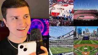 [ASMR] My Favorite Sports Stadiums & Arenas (relaxing whisper ramble)