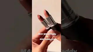 MAC Velvet Teddy VS MAC Teddy 2.0 Swatch💄Best Nude Lipstick #mac #viral #trending #shorts #2023