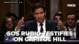 Secretary of State Marco Rubio testifies during a Senate Foreign Relations Committee hearing