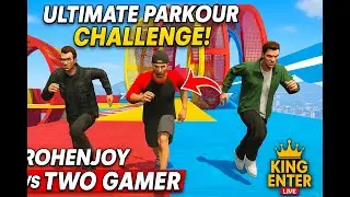 King Enter Joins CRAZY Parkour Race! 🏁🔥 | GTA V Online Hindi