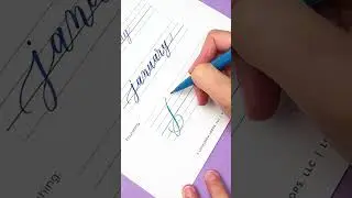 How to Write January in Calligraphy #calligraphy #lettering
