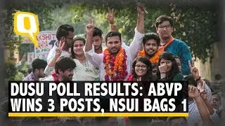 DUSU Polls: ABVP Wins 3 Seats, NSUI Clinches Secy Post Alone | The Quint