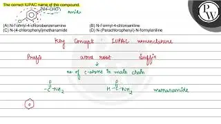 The correct IUPAC name of the compound. P W (A) N-Formyl-4-chlorobe...