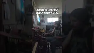 marvel vs capcom 2 (Clock tower stage) #drumjitsu #drumshort #mvc2 @alesis_drums
