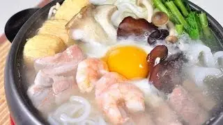 Family Hot Pot (Thai Style Suki - Yaki Soup) / (Suki Mor Ron - Suki Nam)