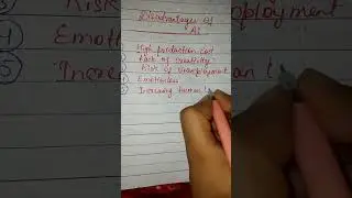 Disadvantages of AI#shorts #ytshorts #ai #trendingshorts