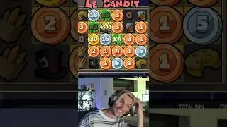 XQC MAX WIN LE BANDIT!! #shorts