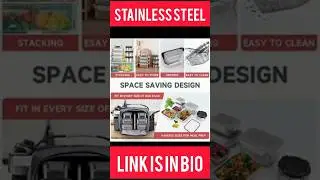12PC 304 Stainless Steel Food Storage Containers #kitchen #shorts #amazingfacts