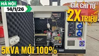 M&aacute;y ph&aacute;t điện gia đ&igrave;nh chạy dầu 5kva 1 pha mới 100% Bảo h&agrave;nh 24 th&aacute;ng | LH : 0901352121