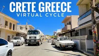 Indoor Cycling Workout Video With Music | Virtual Bike Ride | Crete Greece