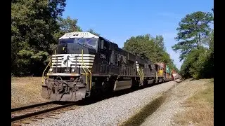 Short NS 238 breezes past Weston w/ Phase I SD70M 2586 leading on all EMD lashup