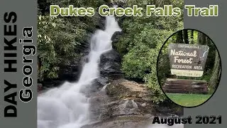 Dukes Creek Falls | Waterfall hikes near Helen, Georgia | Short and easy hikes in North Georgia