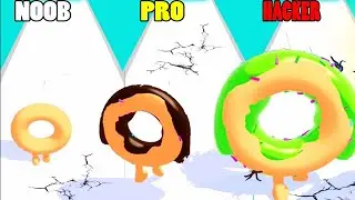NOOB vs PRO vs HACKER in Hot Donut 3D