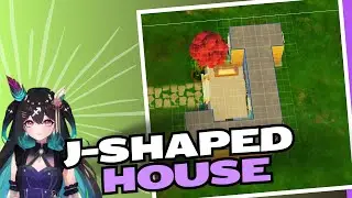 J-Shaped House in the Sims 4 - Speedbuild