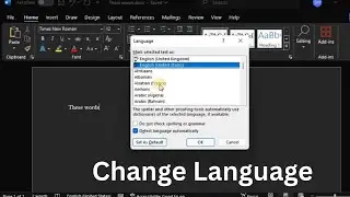 Как изменить язык в Microsoft Word