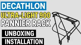Decathlon ultra light 900 pannier carrier (rack) review #decathlon #cycling #unboxing 