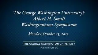 Albert Small Symposium 2012