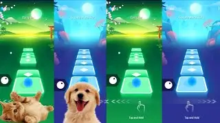 Tiles hop EDM Rush   Cute cat vs Brown dog on Ball Games channel