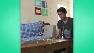 Zach King The Bounciest Rubik's Cube Cave Monster Voice 