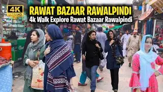 4K HDR Walk Tour Trough Vibrant Market Rawalpindi | Famous Landa Bazaar Rawat Market 2025