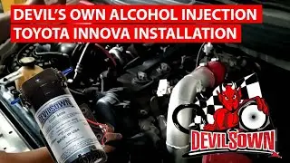 Установка системы впрыска спирта в Toyota Innova и принцип её работы