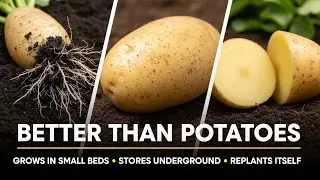 Better Than Potatoes. Grows in Small Beds, Stores Underground, Replants Itself.