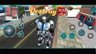 I brought another car robots  to destroy the city and all robots.👺👺👺#hitgame #entertainment #action 