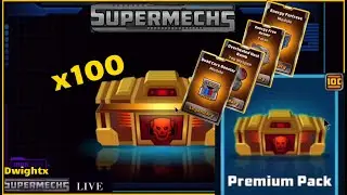 Supermechs⛅ Opening  x100 📦 Packs (2021)