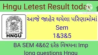 Hngu result 2023 - Sem 1&3&5 Result hngu - hngu letets result today - hngu