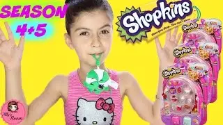 SHOPKINS SEASON 4,SEASON 5 12 PACKS+BACKPACK BLIND BAGS,KEY CHAIN AND MORE