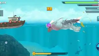 Hungry Shark evolution attack 😈 fish 🐠 Shark. Attack old game #gamelover1 #hungrysharkevolution 
