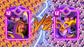 EVOLVED MEGA KNIGHT + WIZARD Vs EVOLVED MEGA KNIGHT + WITCH - Clash Royale Challenge