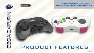SEGA Saturn&reg; 2.4 GHz Wireless Pro Controller - Product Features