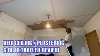 Installing and skimming a plasterboard ceiling / Ox Ultraflex review