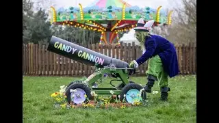 The Grinch and Candy Cannon at Avon Valley