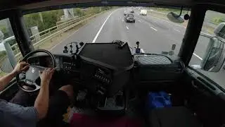 POV Scania R450 Nikotimer from Parking on South Mimms to Truck Park Polley