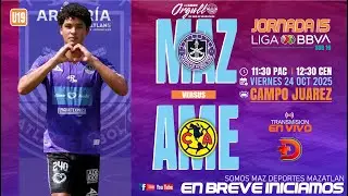 Mazatl&aacute;n FC 🆚 Am&eacute;rica | 📅 Jornada 15 | 🏆 Liga BBVA MX | #sub19