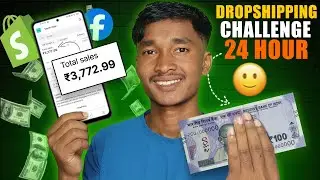 I Tried Dropshipping Challenge For 24 Hours - With 100 Rupees *RESULT*